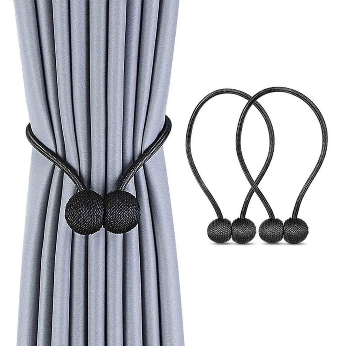 Magnetic Curtain Tiebacks for Window Decoration 1 Pair(2PCS)